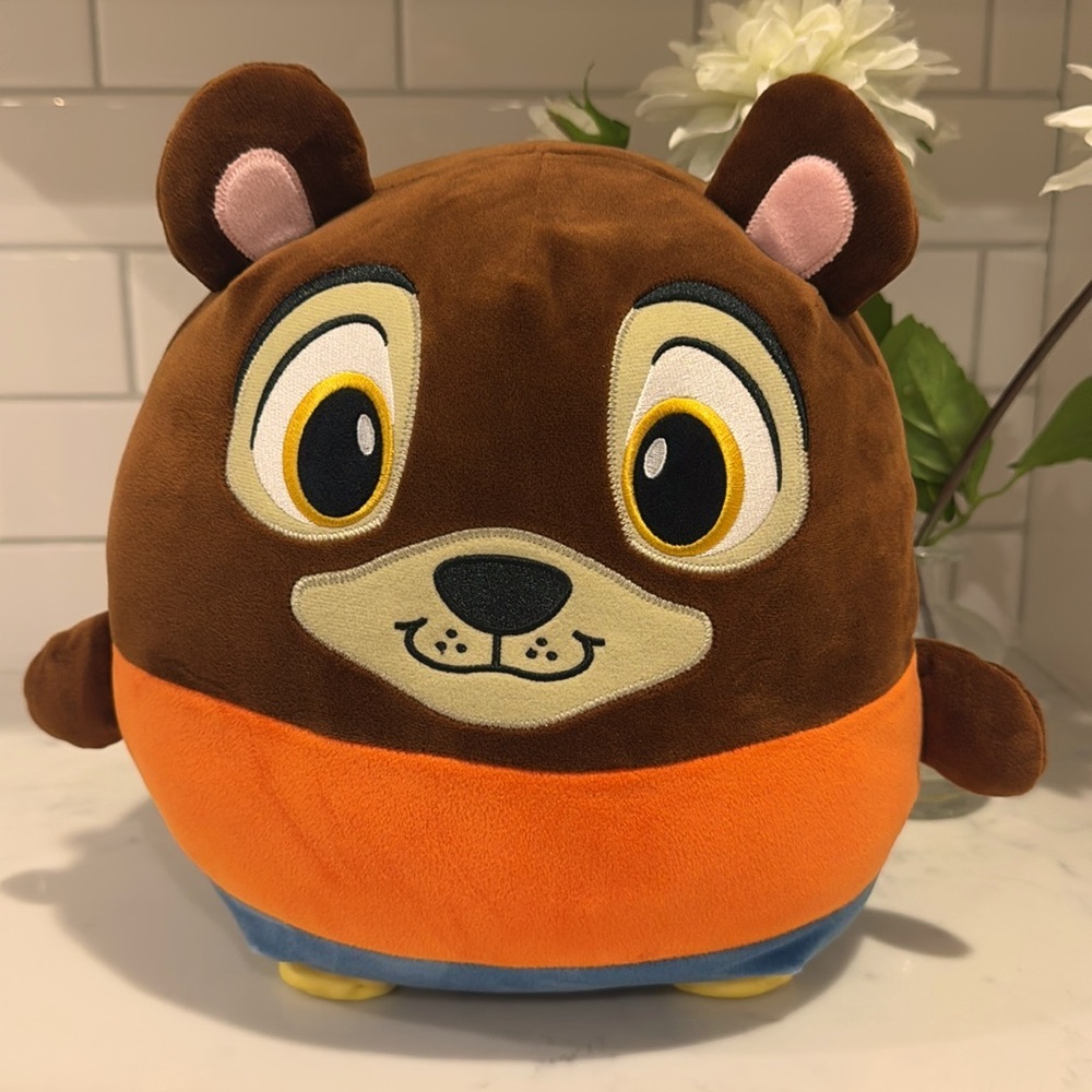 Brinley Bear Great Wolf Lodge Plush 12” Brown Orange Blue Fiesta Huggy Huggables